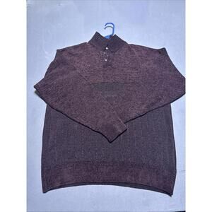 Giorgio Di Firenze Wool Blend Sweater VTG 90’s Red/black Mens Large